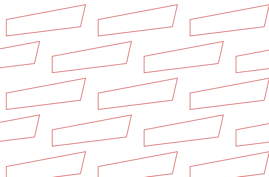 Geometric Red Quadrangle Pattern on Transparent Background