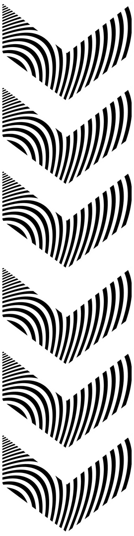 Abstract Geometric Chevron Stripes on Transparent Background