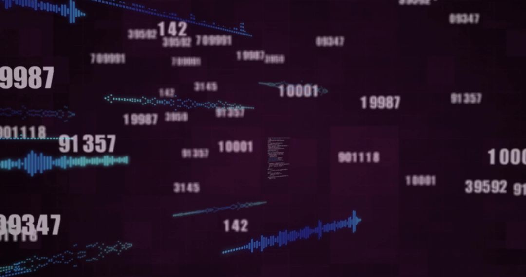 Futuristic Digital Code and Analytics Visualization