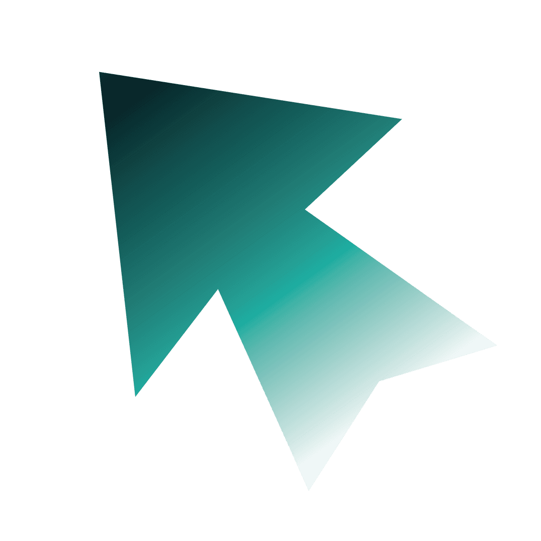 Aquamarine Arrow on Transparent Background Symbol Vector