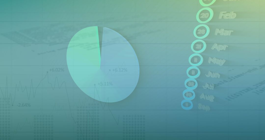 Blue Gradient Background with Statistical Data Interface - Free Images, Stock Photos and Pictures on Pikwizard.com