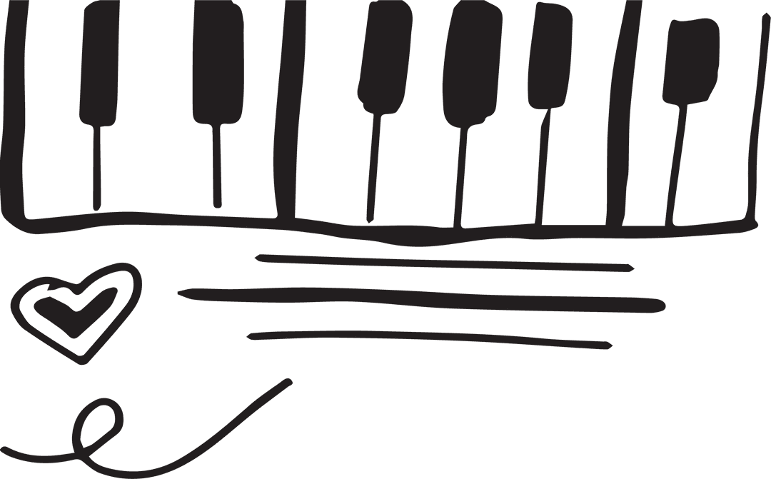 Elegant Abstract Shape Black Keyboard Transparent Background Artwork