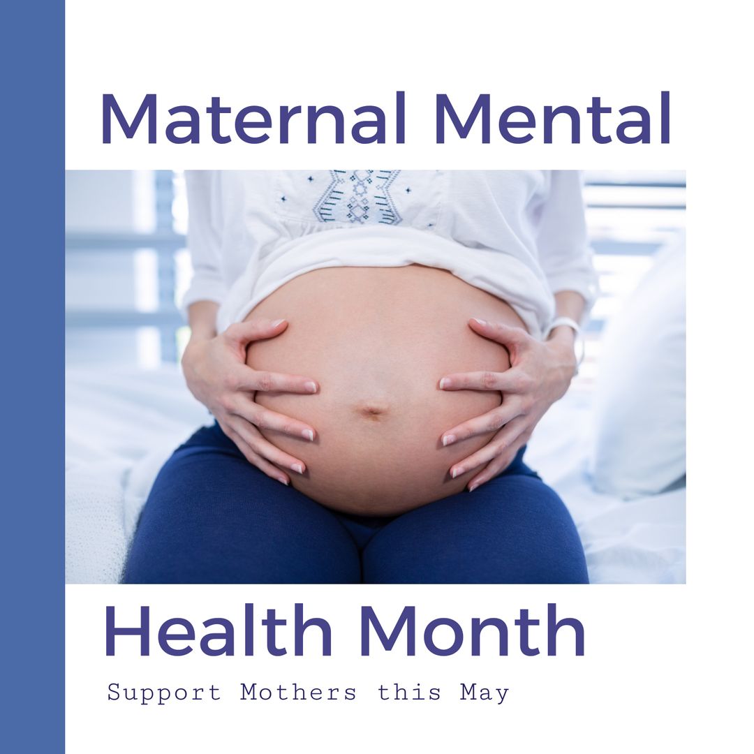 Maternal Mental Health Awareness Highlighting Pregnancy