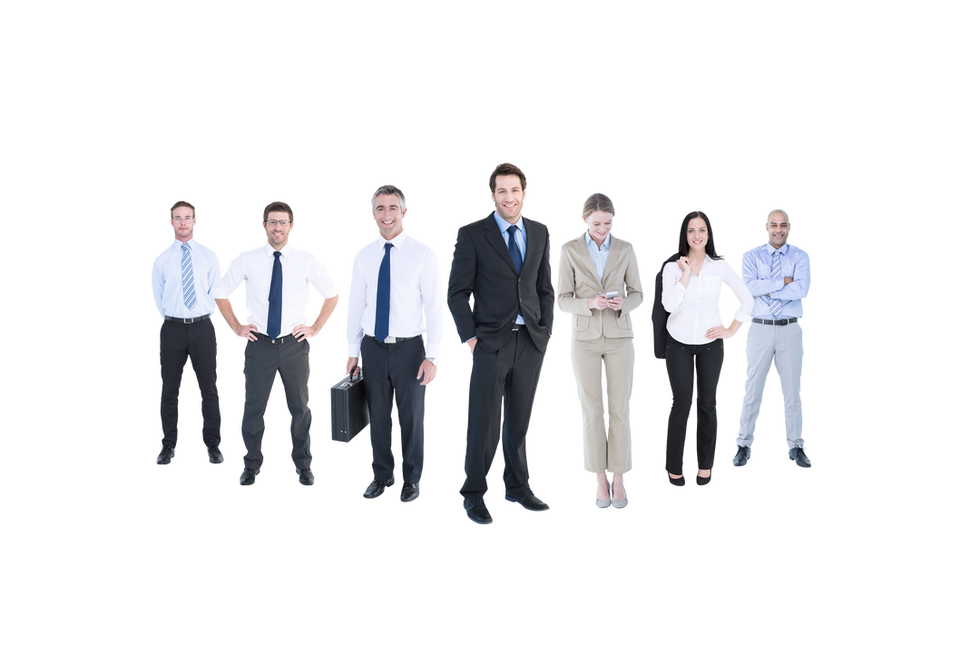 Diverse Business Professionals Team on Transparent Background - Download Free Stock Images Pikwizard.com