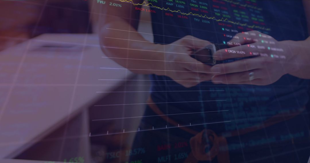 Mobile Payment and Data Analytics Concept with Smartphone