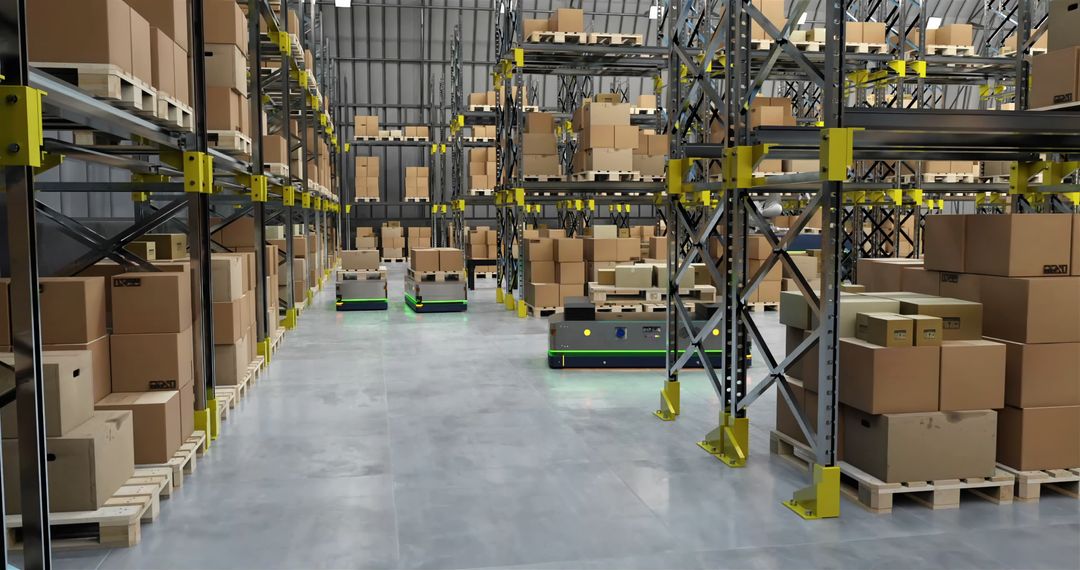 Robots Operating in Advanced Warehouse Environment