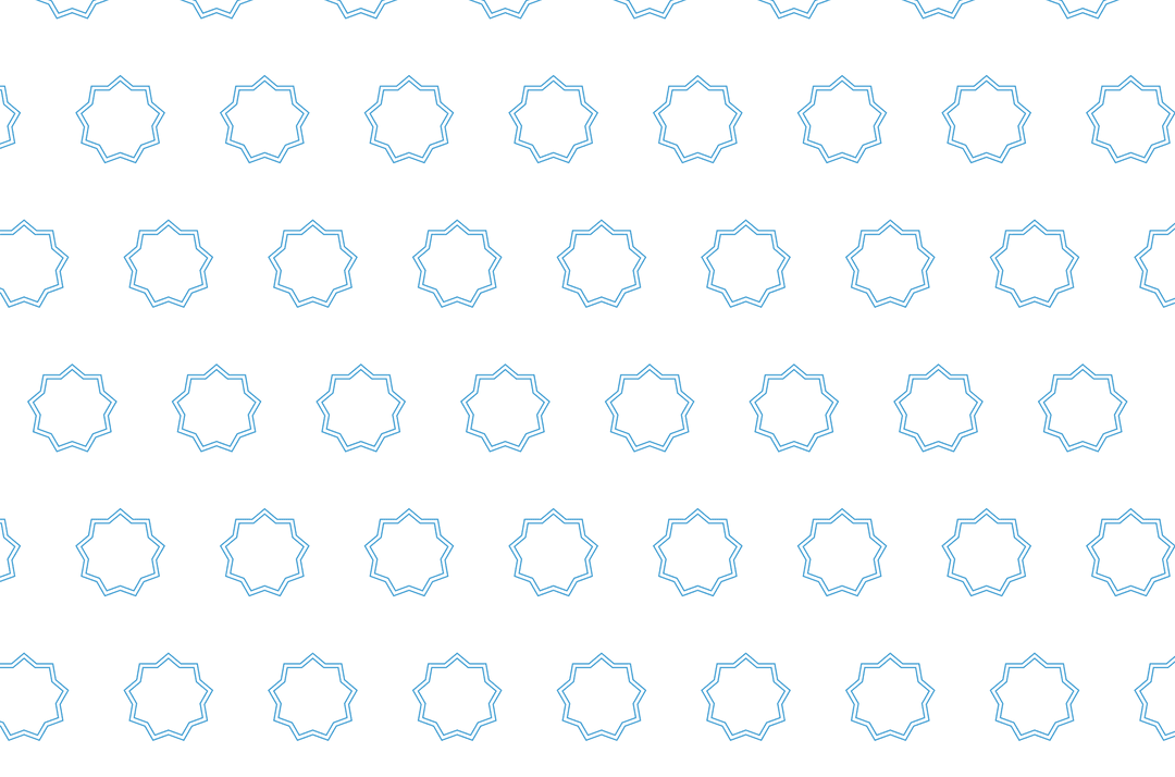 Digital Blue Shapes Pattern on Transparent Background