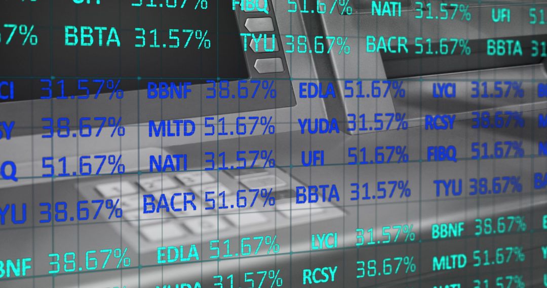 Financial Data Overlay on ATM Conceptualizes Global Connections