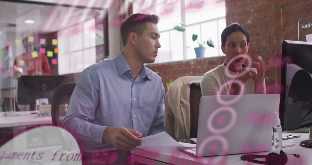Colleagues in Modern Office Collaborating on Innovative Project