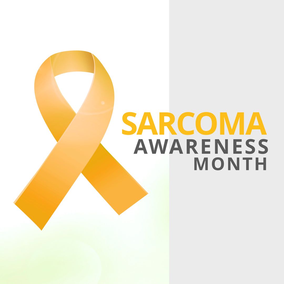 Sarcoma Awareness Month Yellow Ribbon Design
