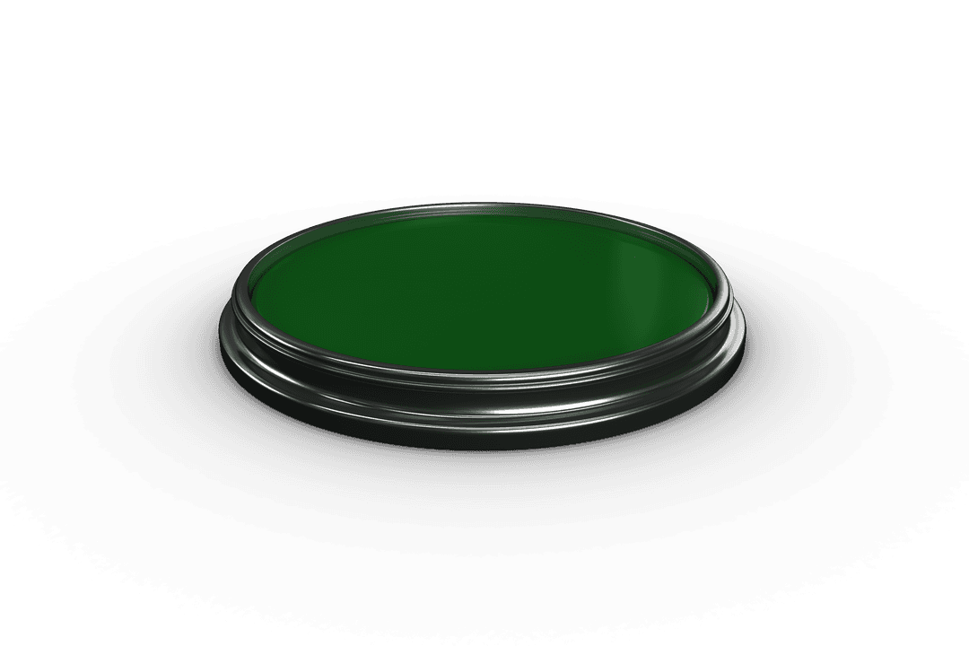 Transparent Green Flat Button with Copy Space Illustration
