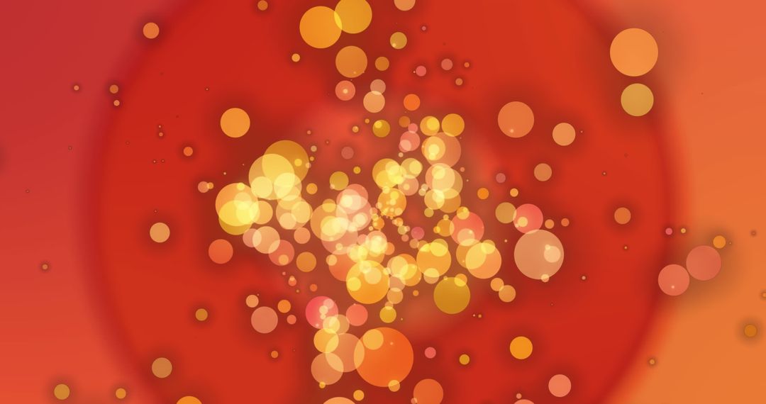 Abstract Orange and Yellow Bokeh Light Background