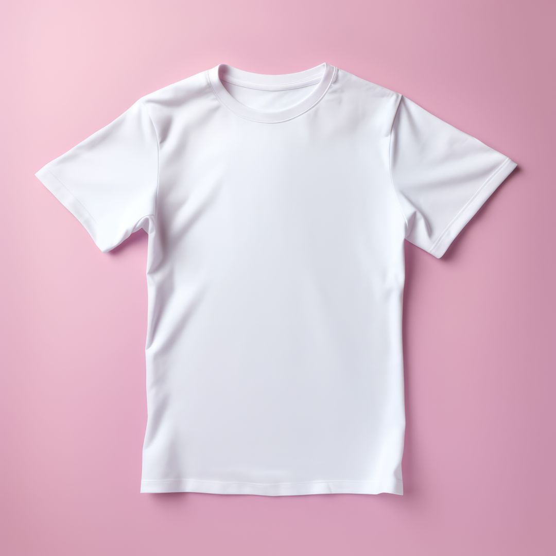 White tshirt with copy space on pink background, created using generative ai technology - Free Images, Stock Photos and Pictures on Pikwizard.com