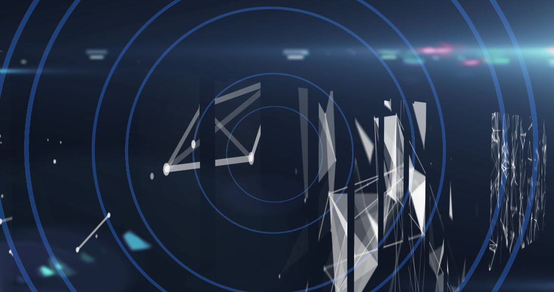 Abstract Geometric Digital Interface Background