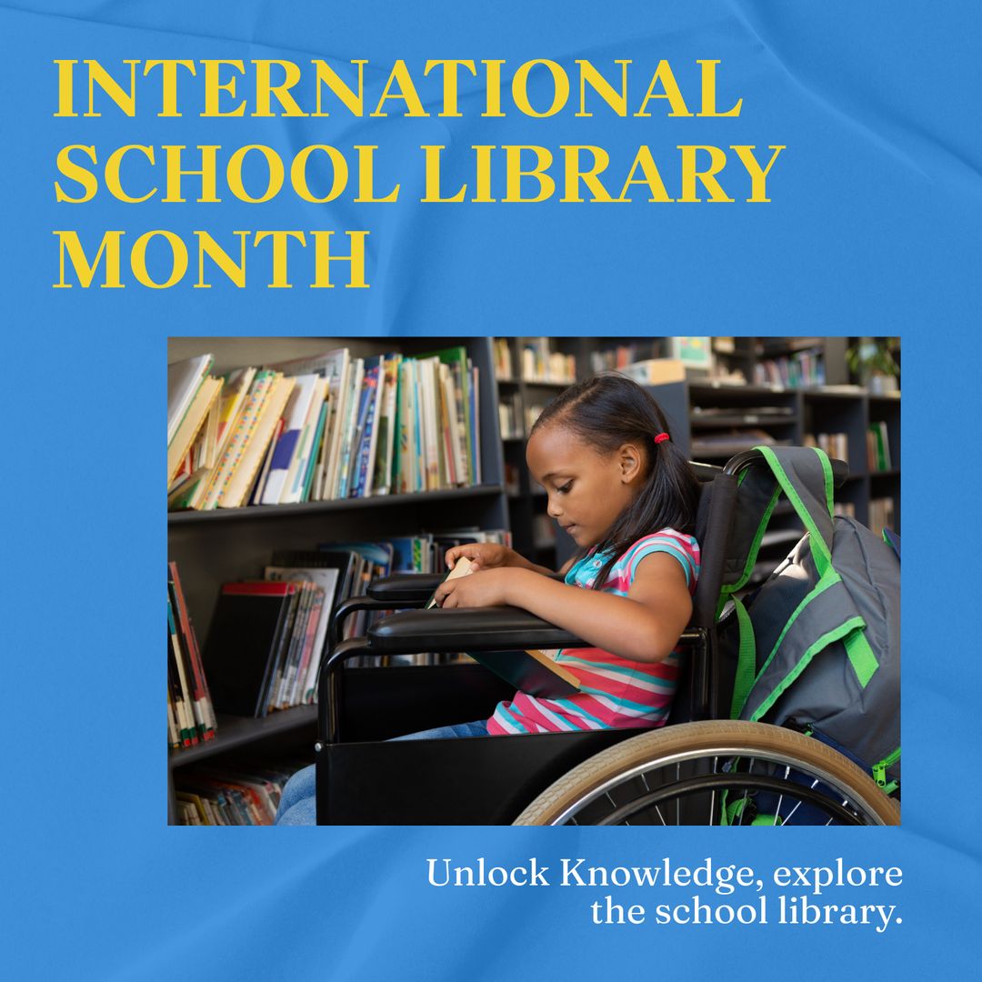 Exploring Education: Child in Wheelchair Engaged with Books