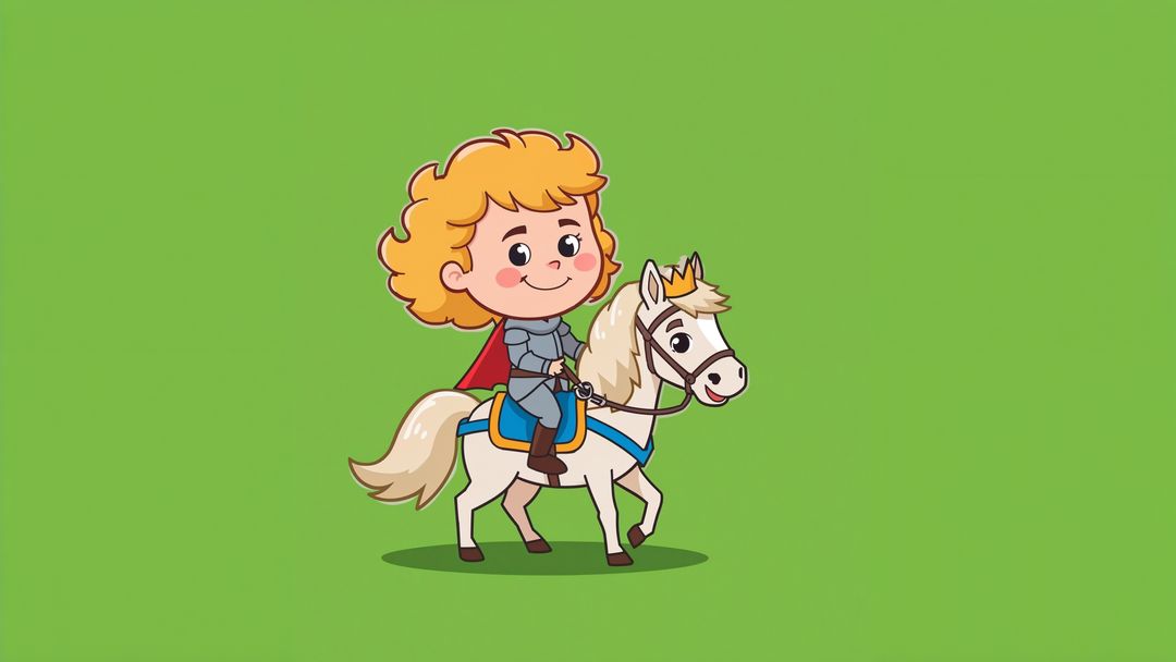Child Knight Adventures on Horseback in Fantasy Setting