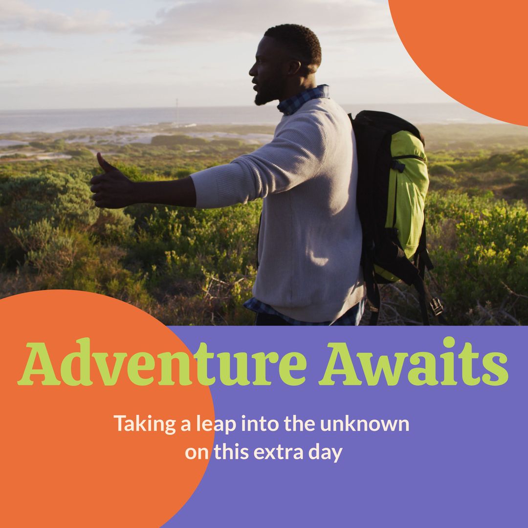 Hiker Embraces Journey with Scenic Horizon View