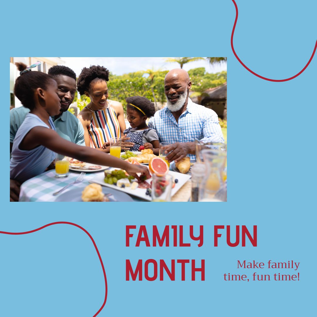 Joyful Three-Generation Family Celebrating Fun Together