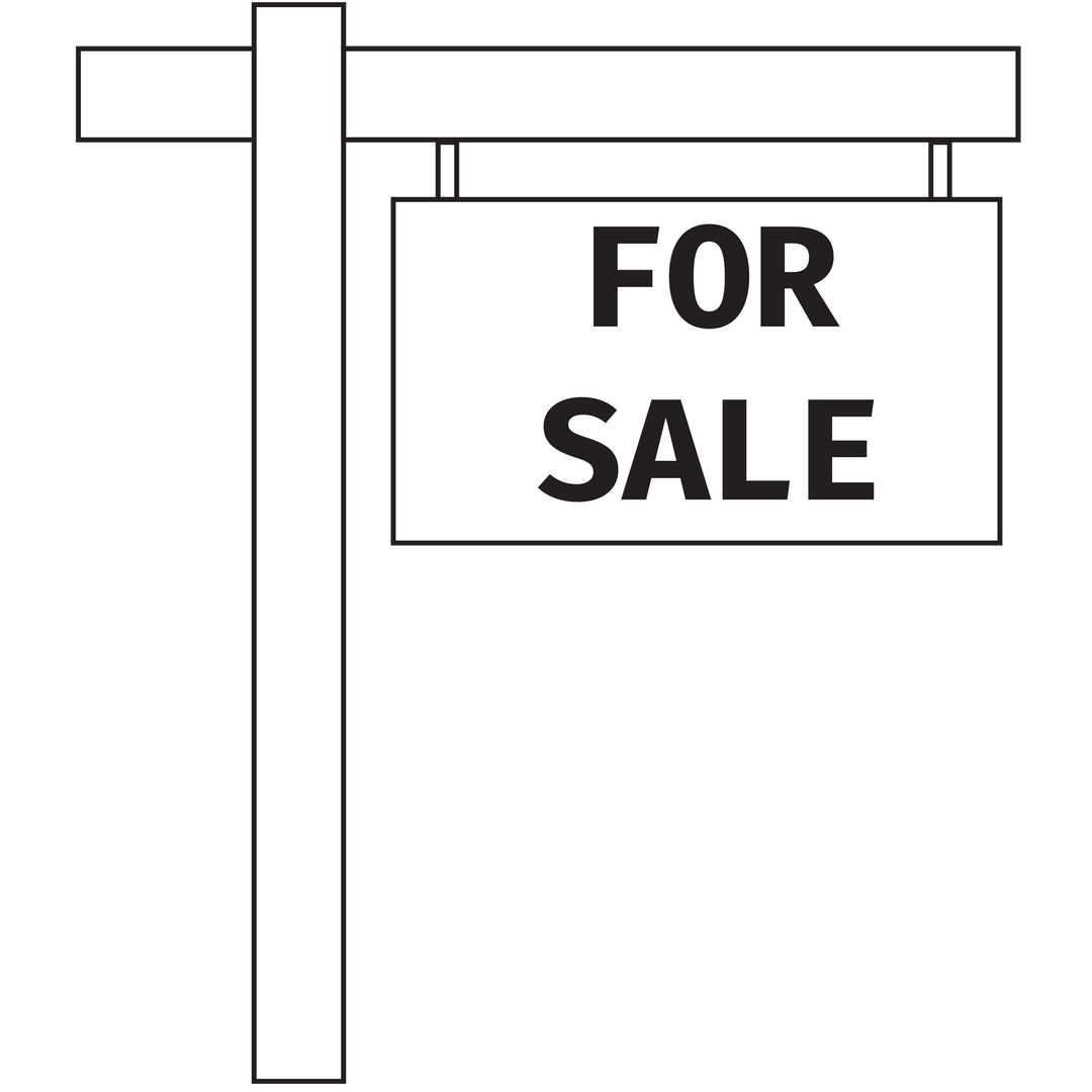 For Sale Sign on Transparent Background. Real Estate, Property Transparent Illustration - Download Free Stock Images Pikwizard.com