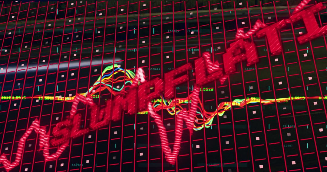Financial Slumpflation Concept on Trading Dashboard
