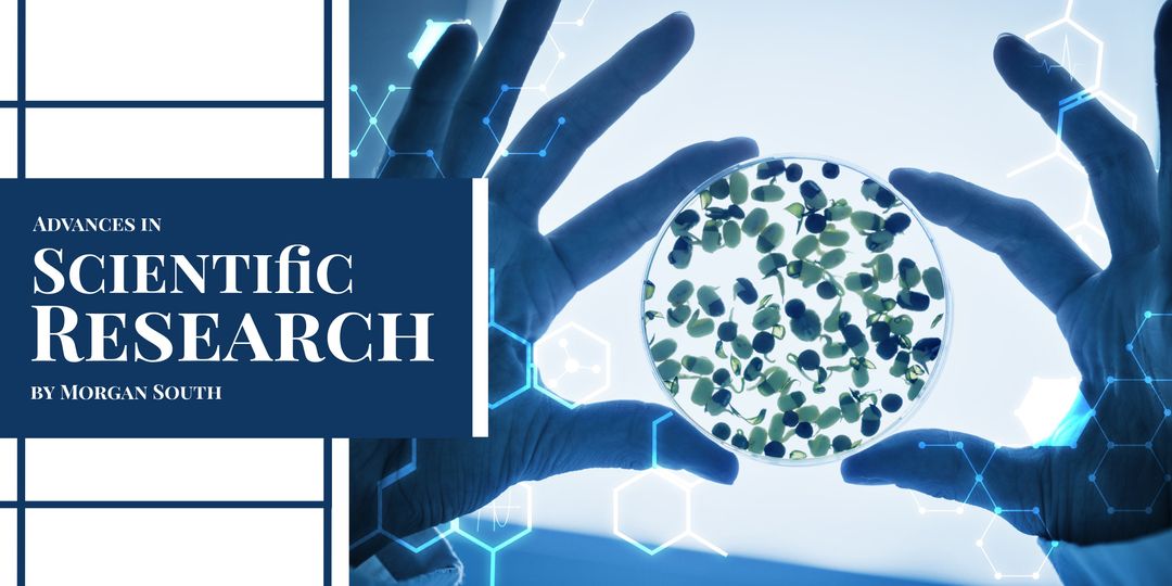 Hands Display Petri Dish for Scientific Breakthrough Concept