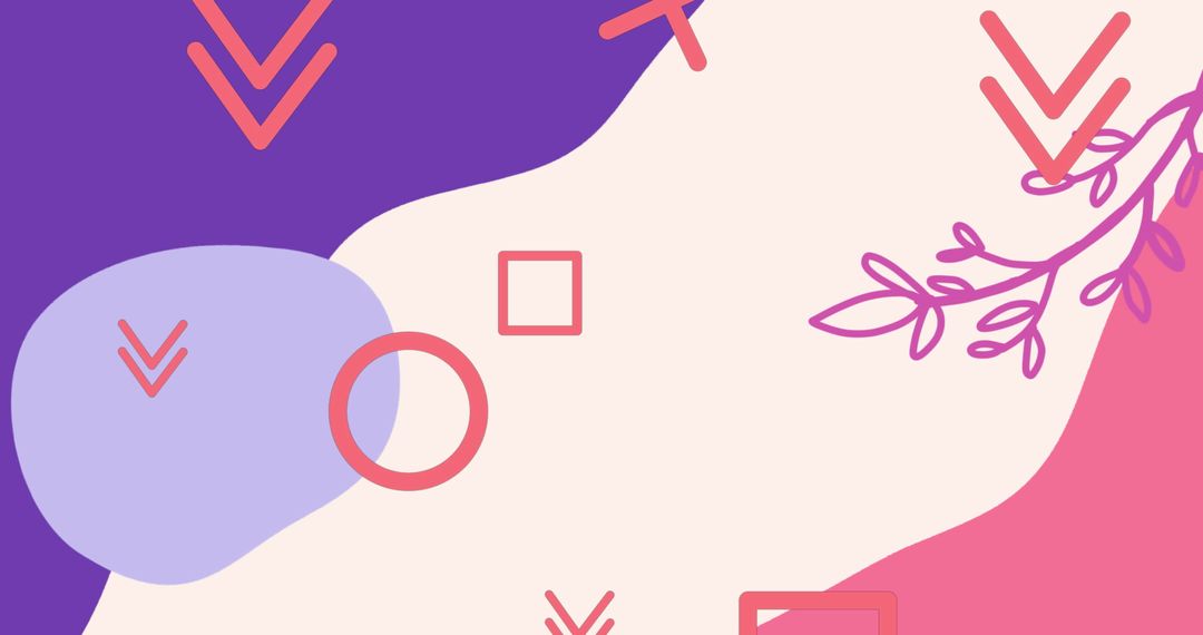 Abstract Geometric Shapes on Neutral Background