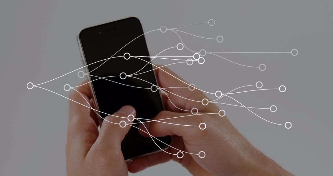 Digital Connections Concept on Smartphone Screen