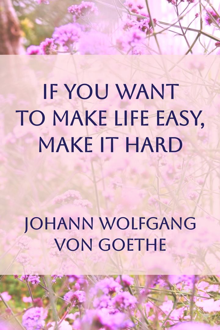 Motivational Quote on Floral Background for Inspiration