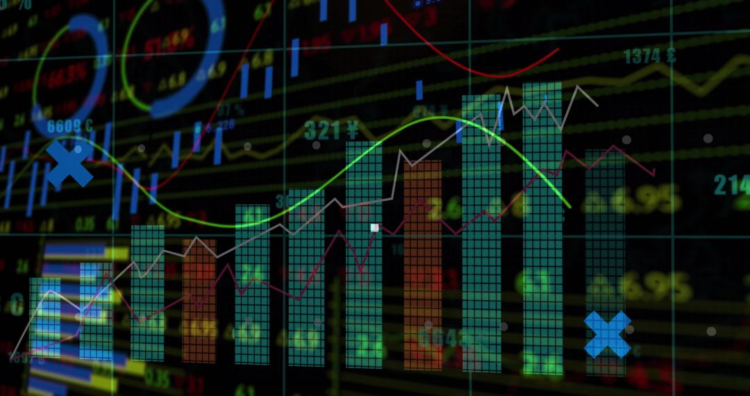 Digital Financial Analytics Dashboard with Charts and Graphs