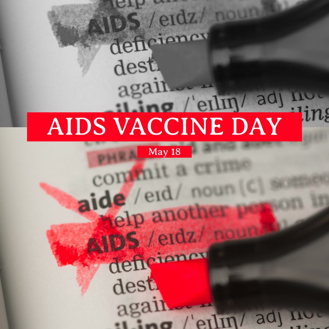 Composition of aids vaccine day text over aids definition in dictionary - Download Free Stock Templates Pikwizard.com