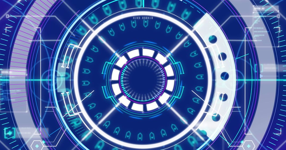 Futuristic Digital Interface of Communication Technology Concept