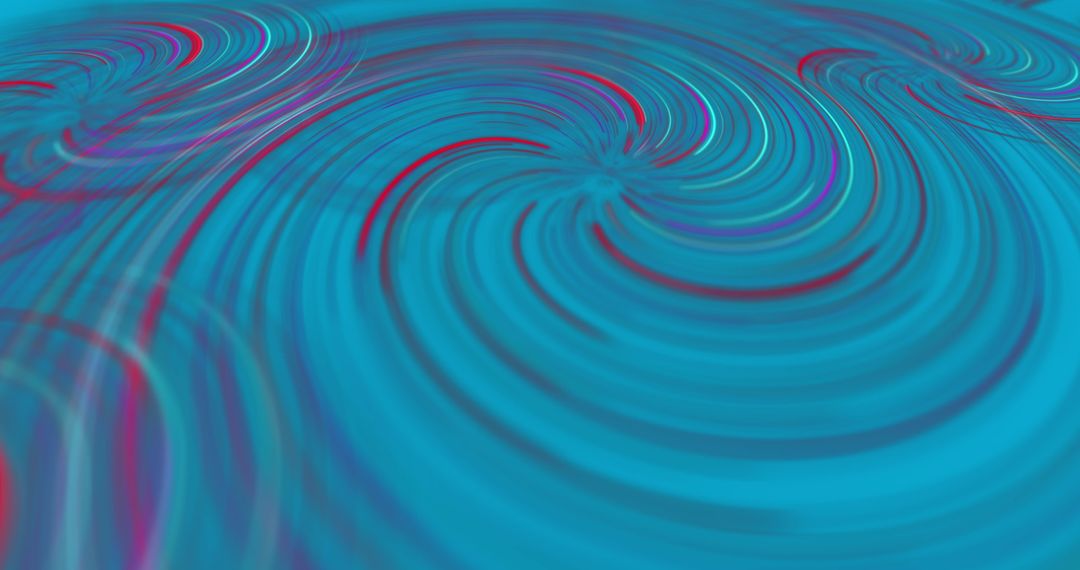 Vibrant Blue Swirling Pattern Digital Abstract Art