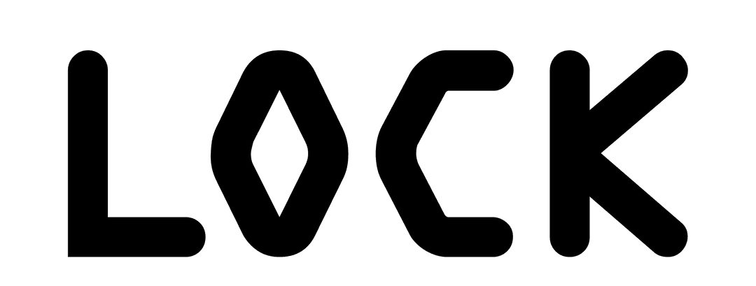 Black Lock Vector Illustration on Transparent Background