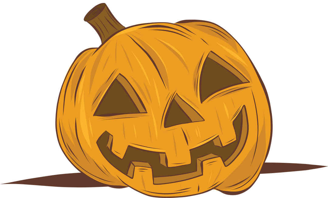 Halloween Pumpkin Illustration on Transparent Background - Download Free Stock Images Pikwizard.com