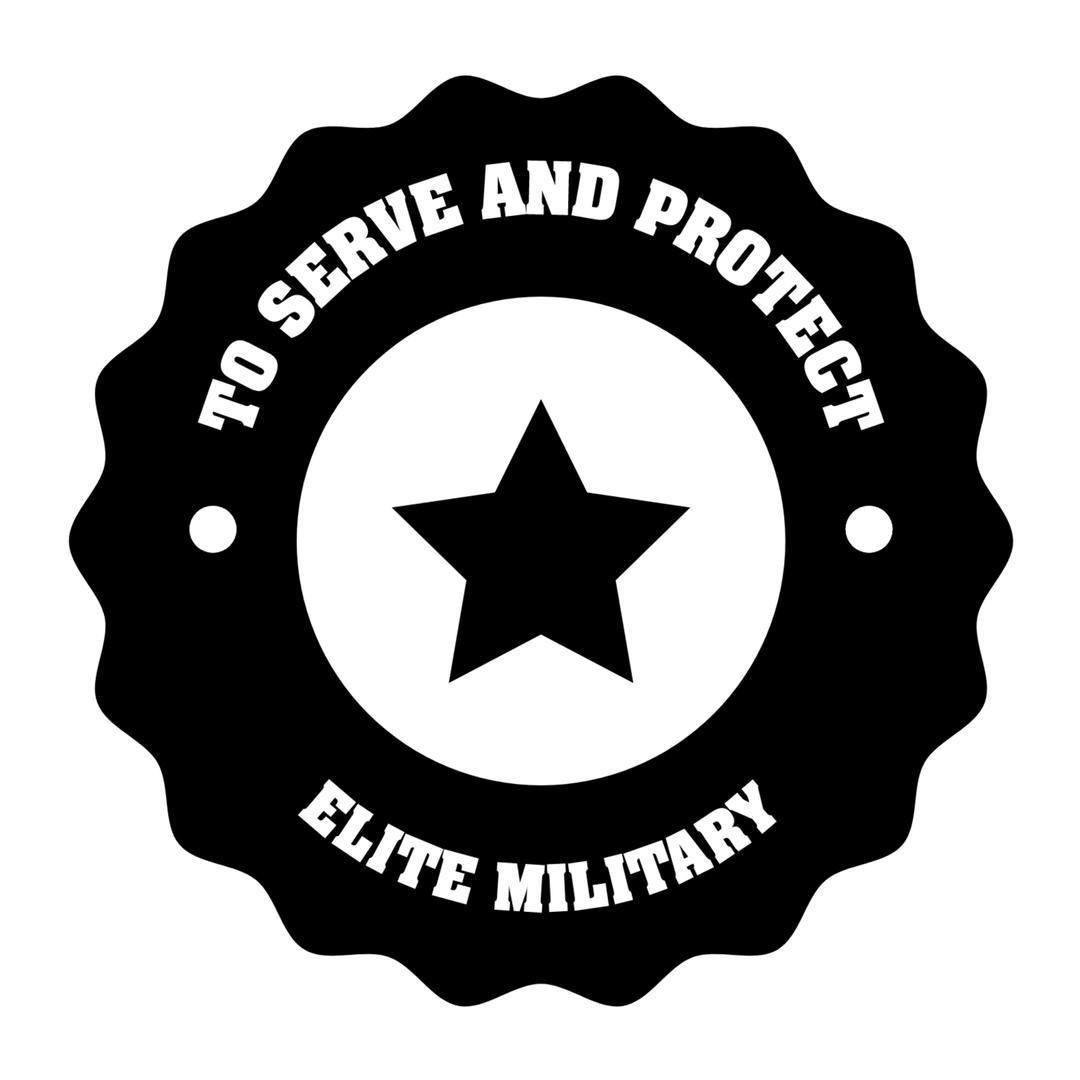 Celebrating valor, this emblematic badge template embodies dedication and defense - Download Free Stock Templates Pikwizard.com