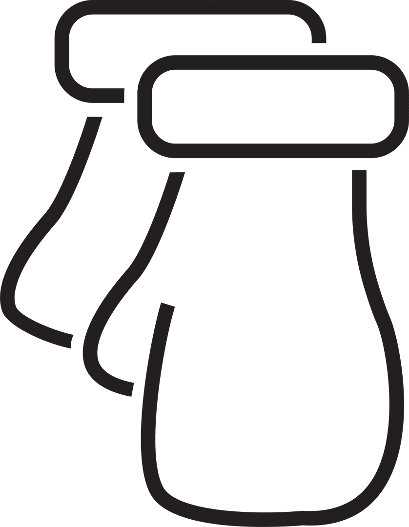 Transparent Vector Illustration of Winter Gloves on Snowy Background