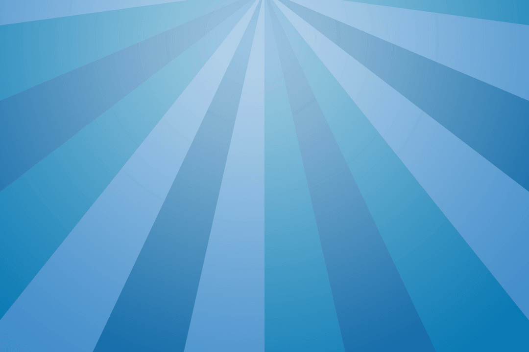 Blue Striped Radiant Design on Transparent Backdrop