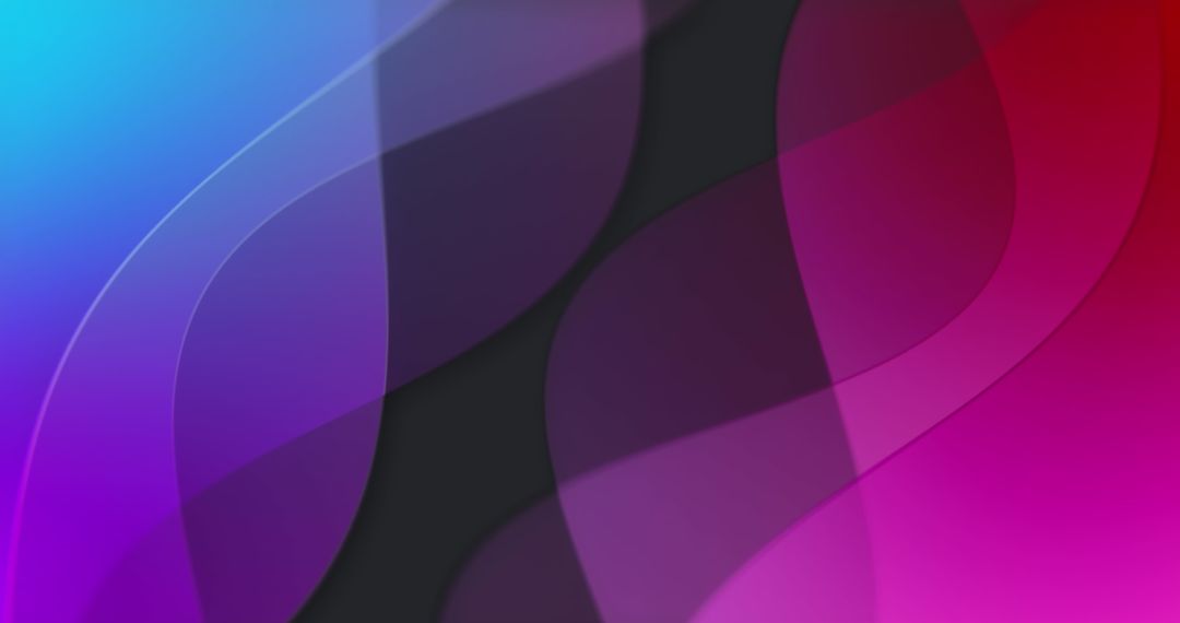 Abstract Flowing Shapes on Colorful Gradient Background