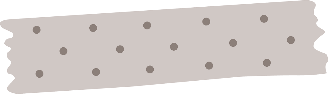 Transparent Beige Polka Dot Tape for Crafting and Design Projects