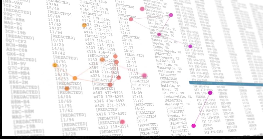 Financial data processing screen with global connection interface