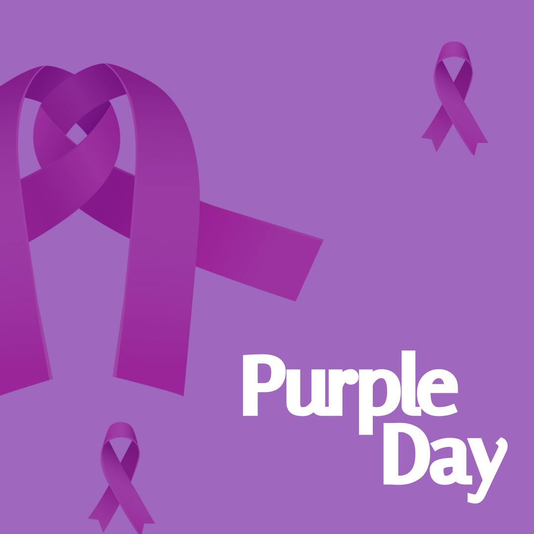 Purple Day Awareness with Epilepsy Ribbons - Download Free Stock Images Pikwizard.com