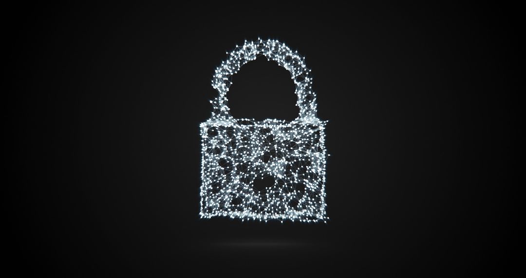 digital lock composed of light particles representing cybersecurity - Free Images, Stock Photos and Pictures on Pikwizard.com