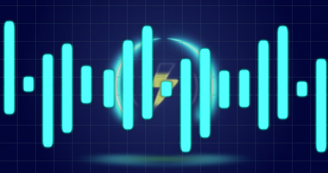 Abstract Digital Pulse and Financial Graph Background