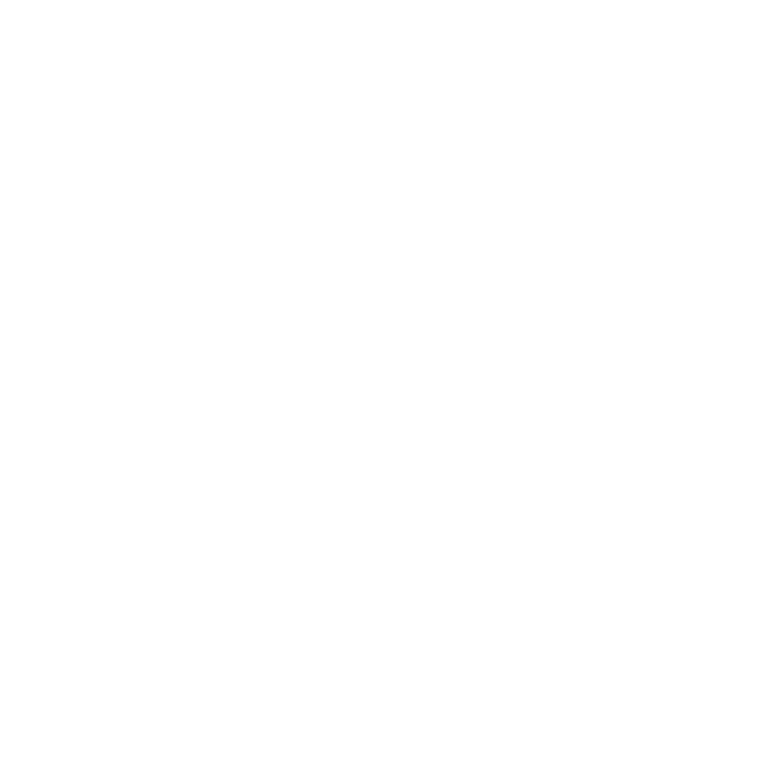 Digital White Arrow on Transparent Background