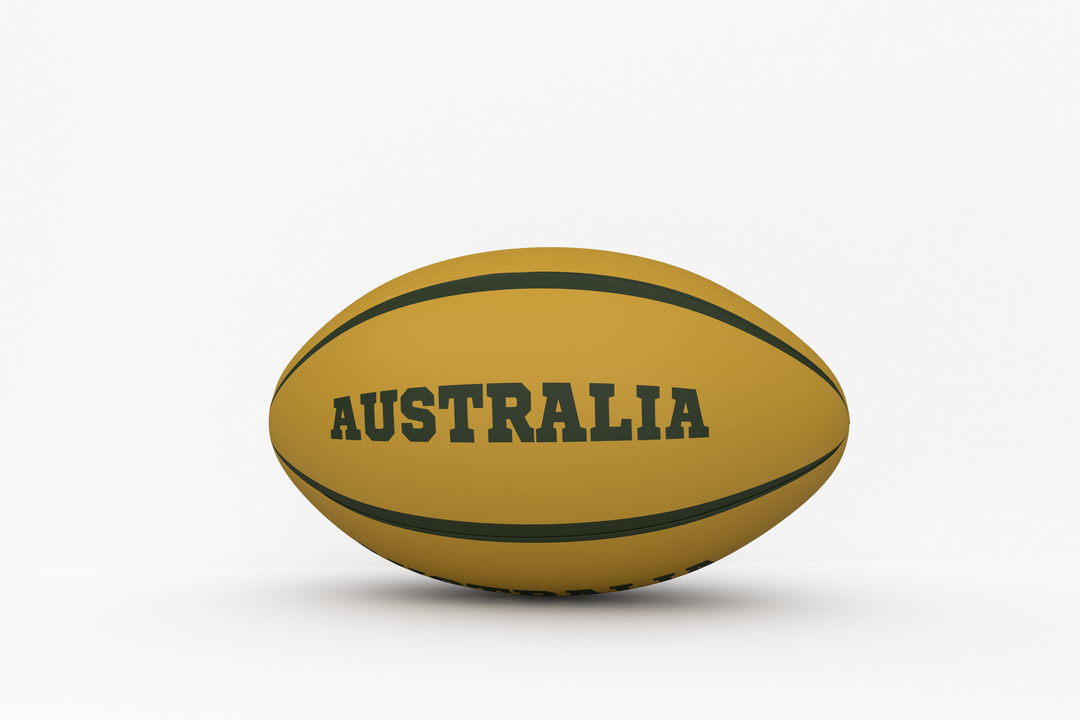 Yellow Rugby Ball with Australia Text Illustration Transparent - Download Free Stock Images Pikwizard.com