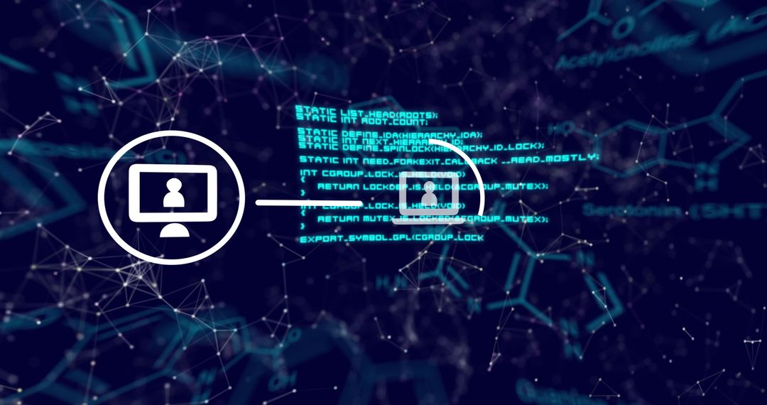 Abstract Digital Network and Data Analysis Graphic