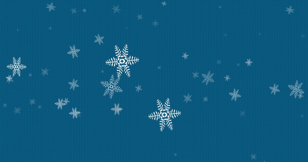 Snowflakes on Blue Background for Holiday Season Designs