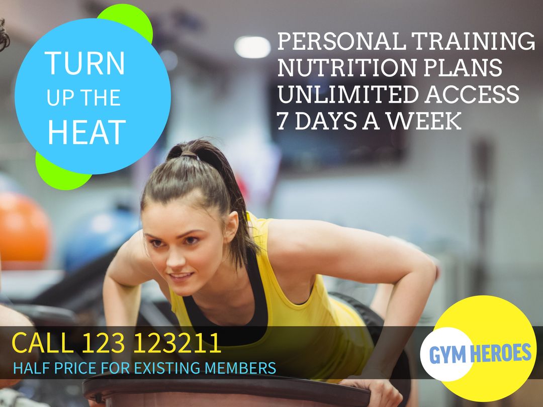 Dynamic Workout Scene Promoting Gym Class and Personal Training Offers