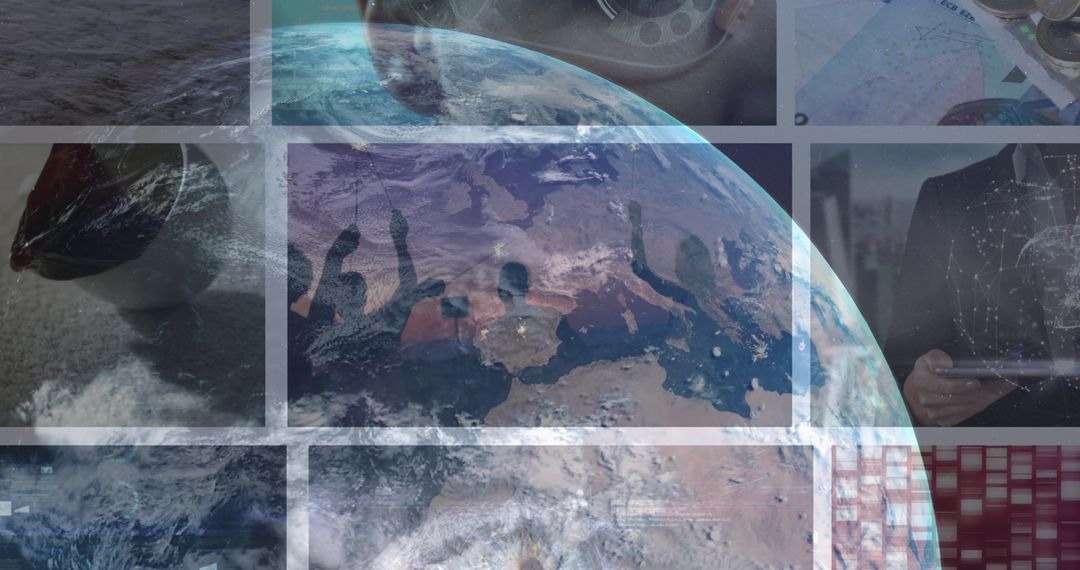 Global Business Network Data Integration Concept