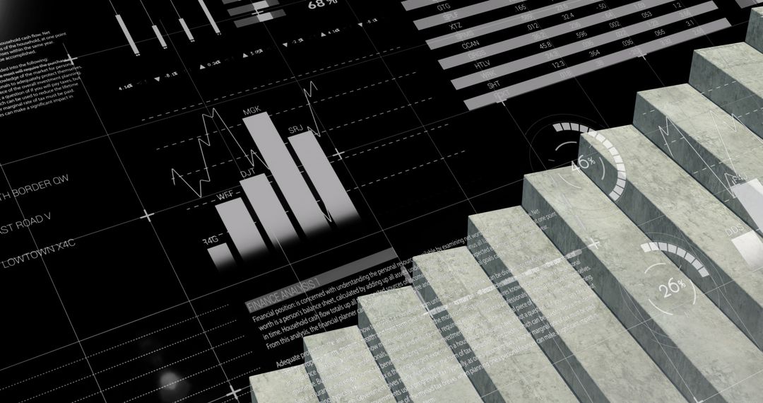 Financial Data with Graphs over Abstract Steps